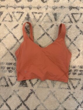 Women’s Seamless Scoop-Front Crop Bralette - Rust